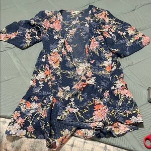 Maurice’s women’s kimono- teal and pink